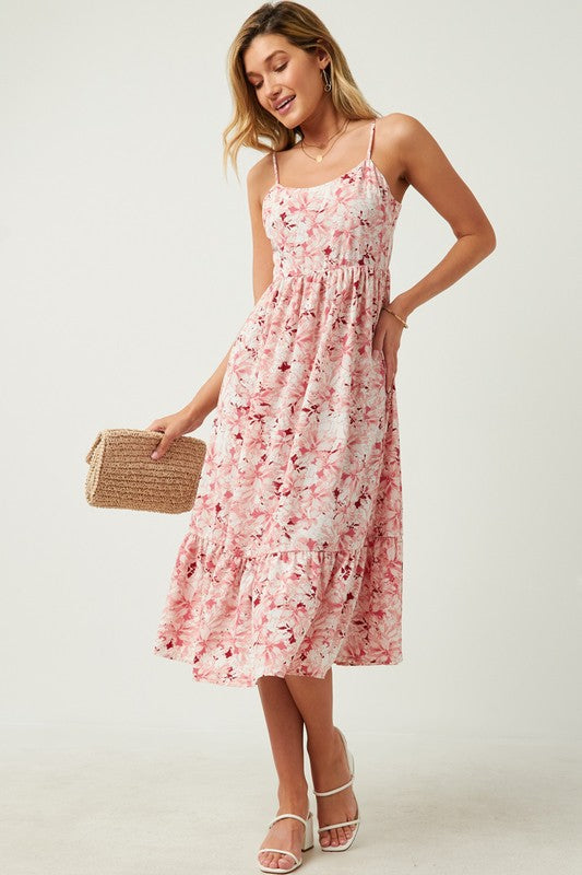 Floral Tiered Tank Dress
