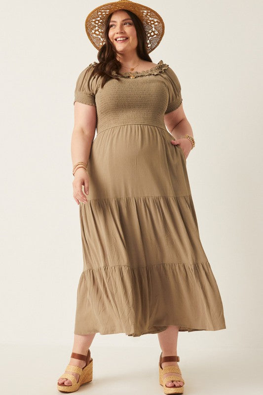 Ruffle Off Shoulder Dress