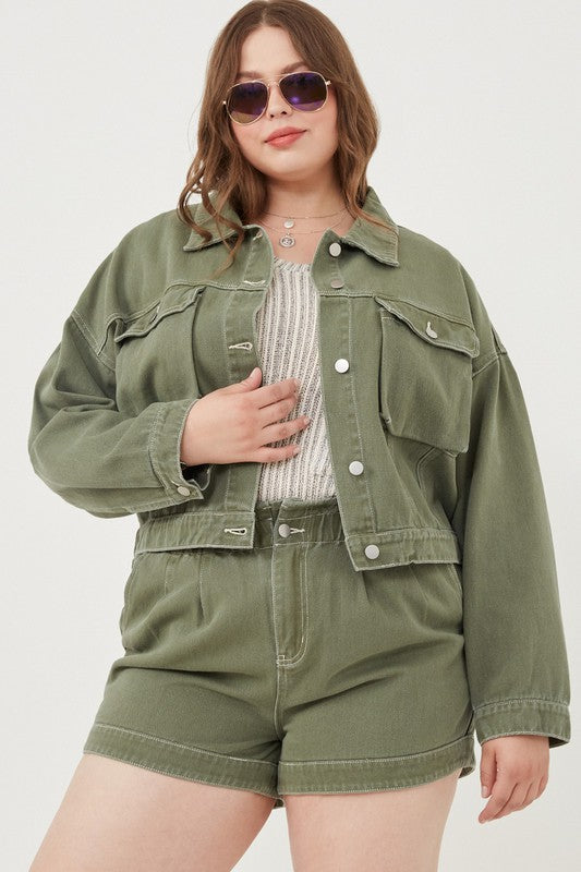 Cargo Denim Jacket
