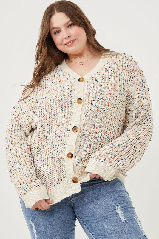 Confetti Knit Sweater Cardigan