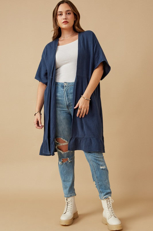 Washed Textured Kimono