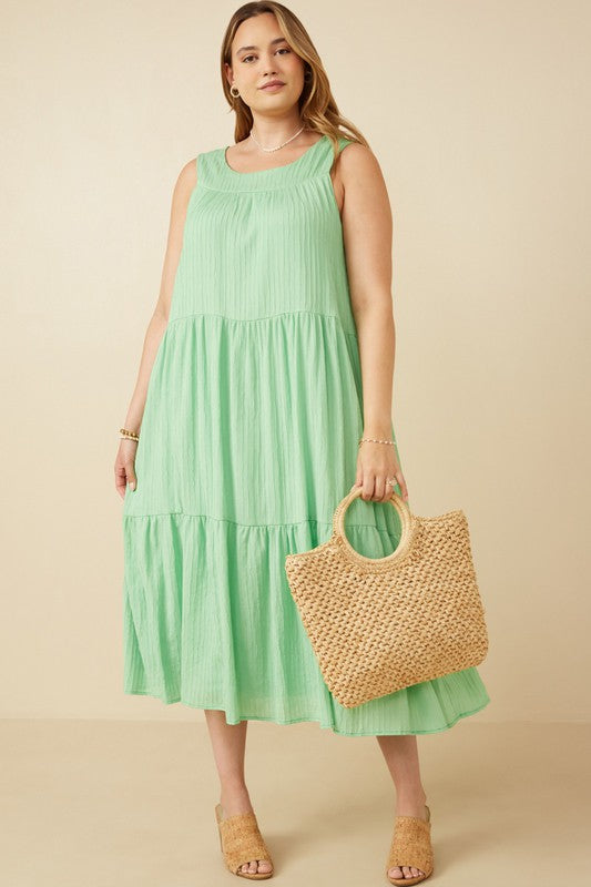 Stripe Tiered Tank Dress