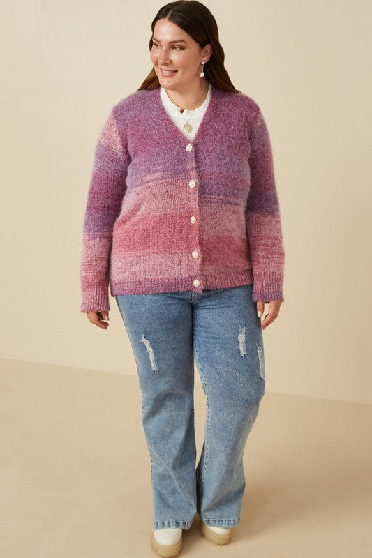 Lurex Crop Sweater Cardigan