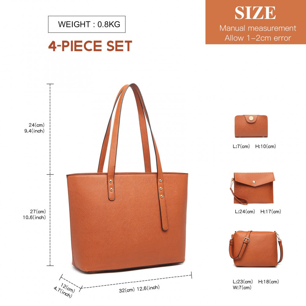 4 PIECE HANDBAG SET