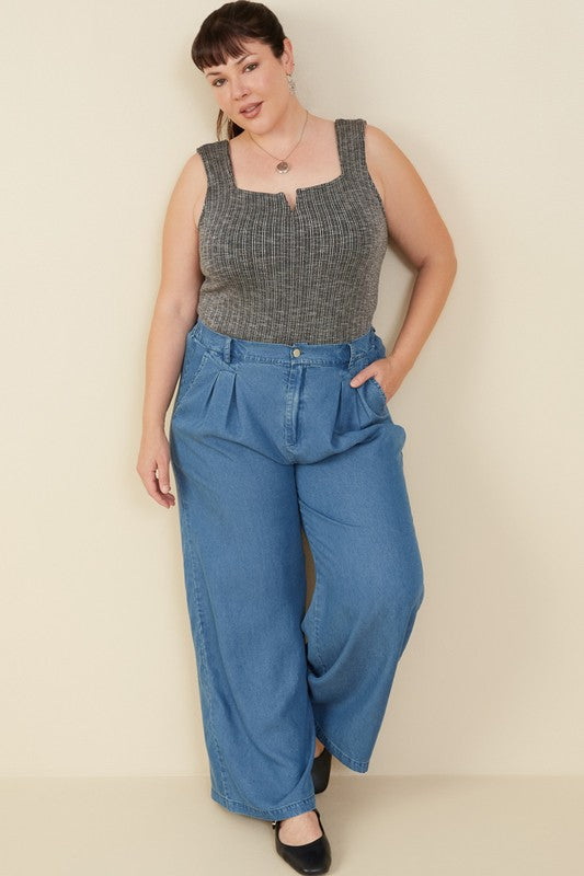 Pleated Tencel Pants