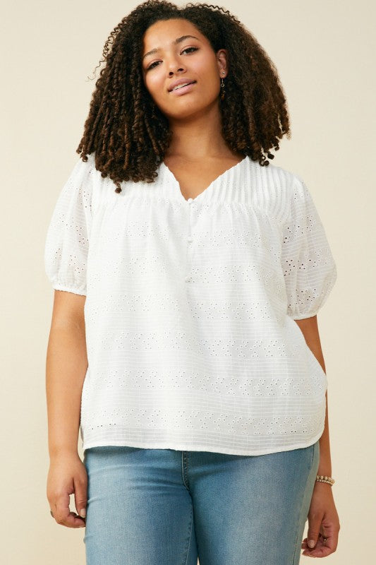 Pleated V Neck Floral Blouse