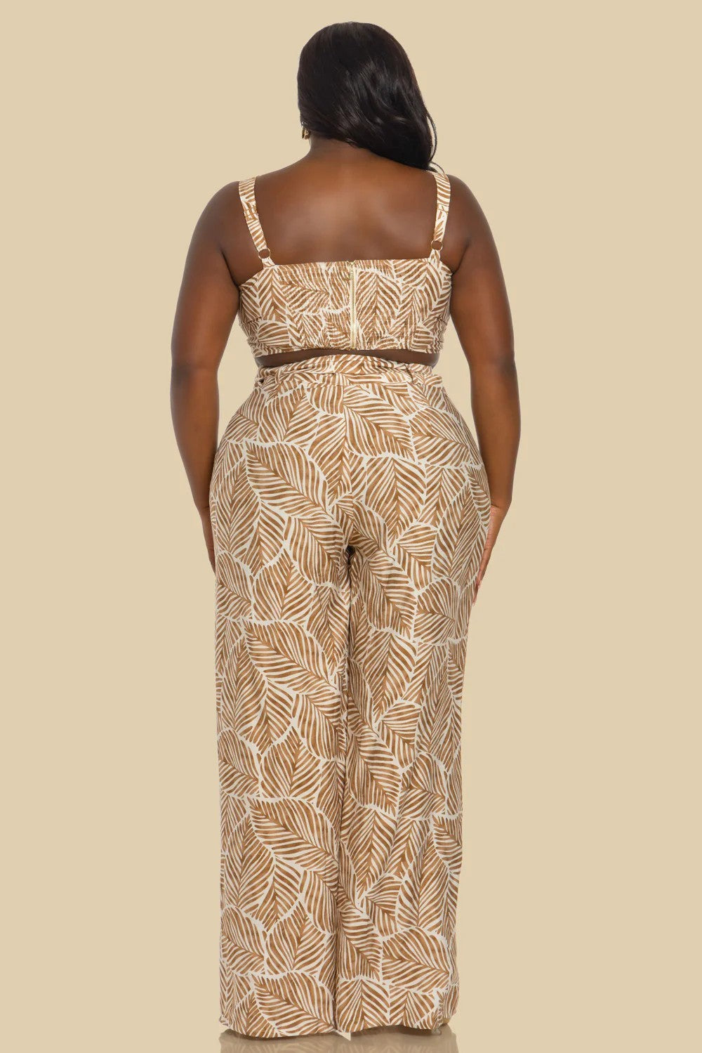 Bustier Top & Wide Pants Set