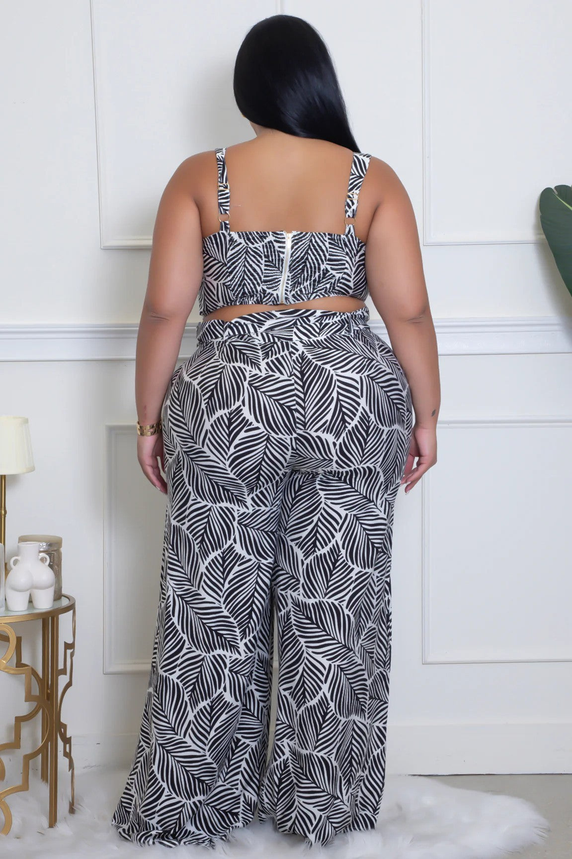 Bustier Top & Wide Pants Set