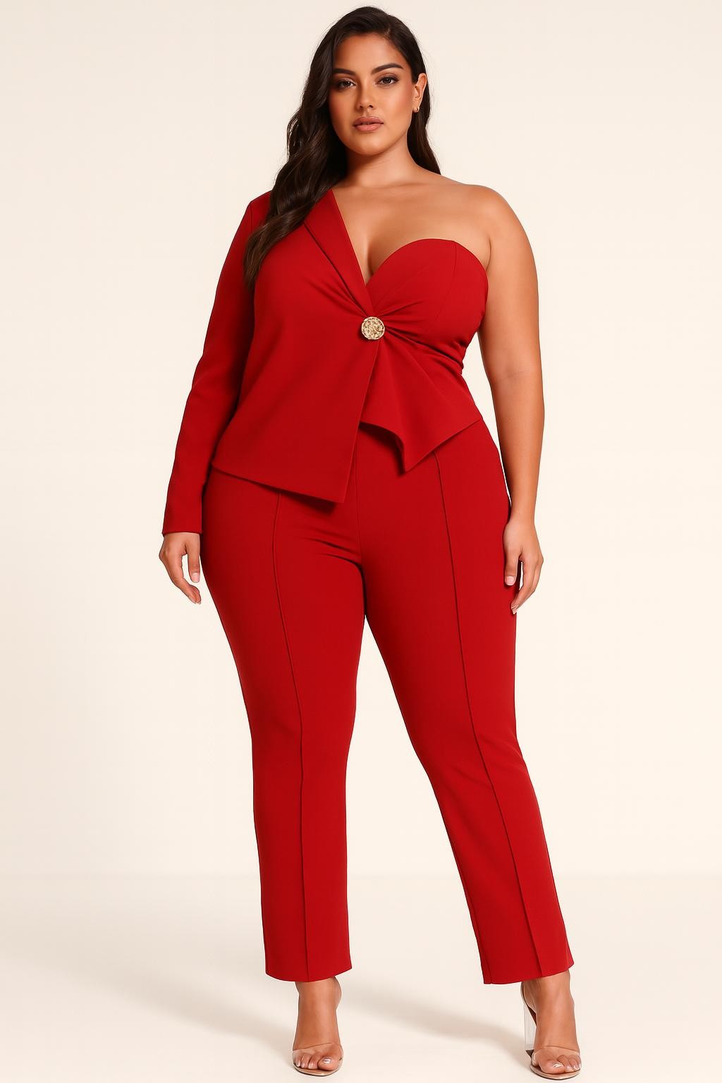 Sculpt & Shine One-shoulder Set