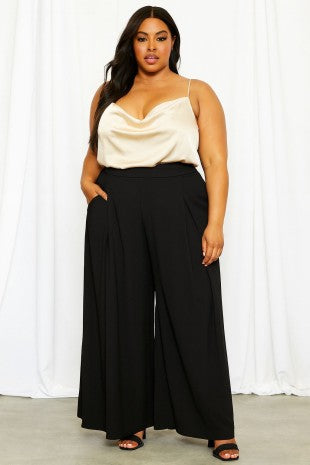 Plus Size Wide Leg Pants