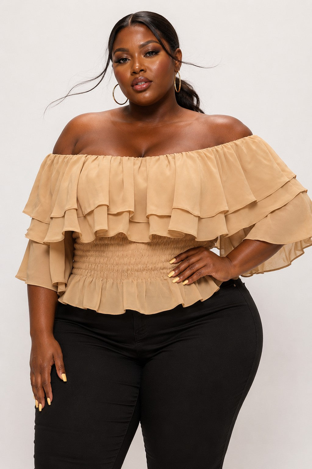 Off Shoulder Ruffle Top