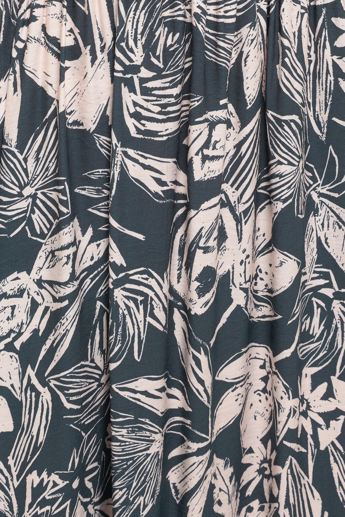 Floral Print Smocked Maxi Dress
