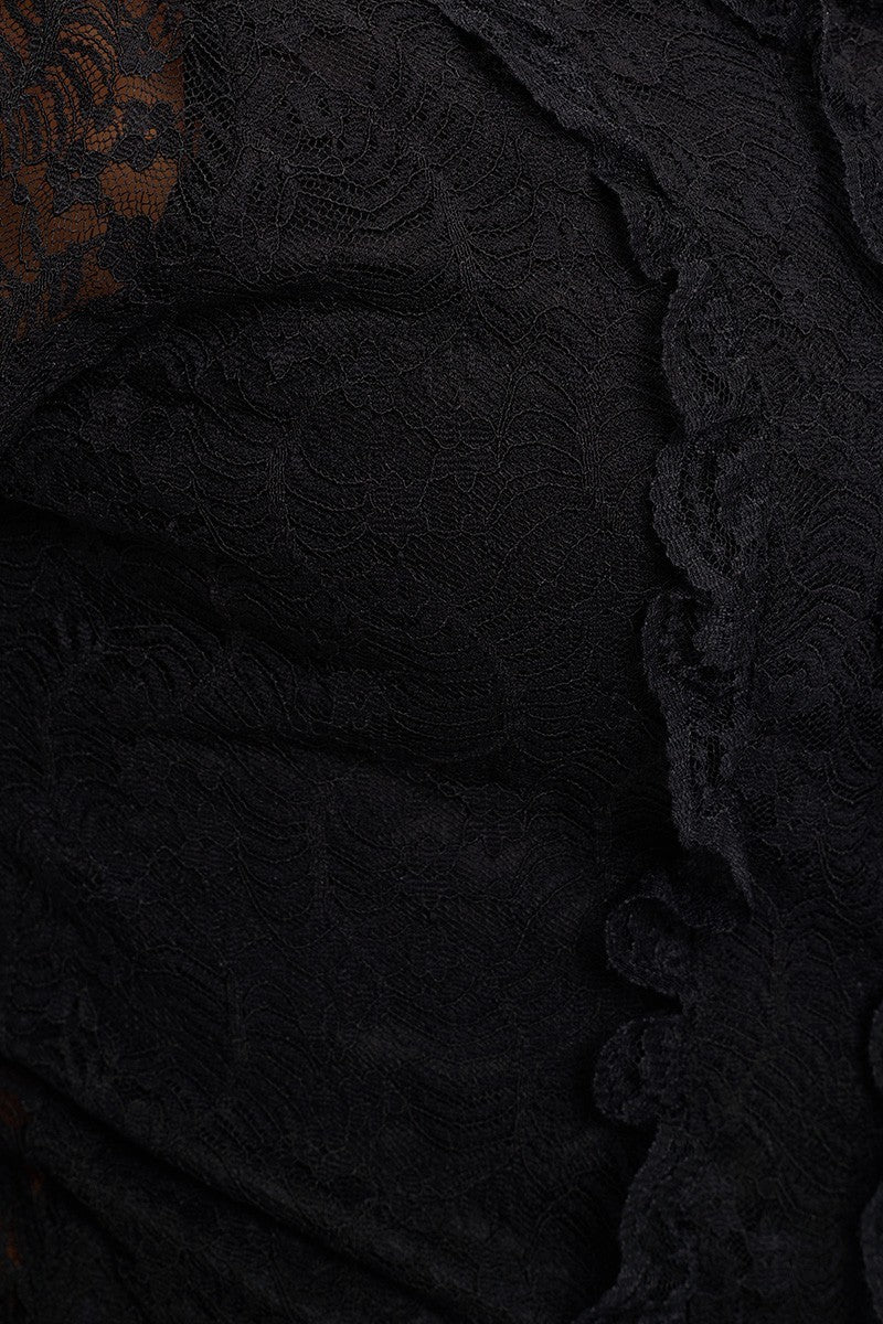 Lace Front Off Shoulder Top