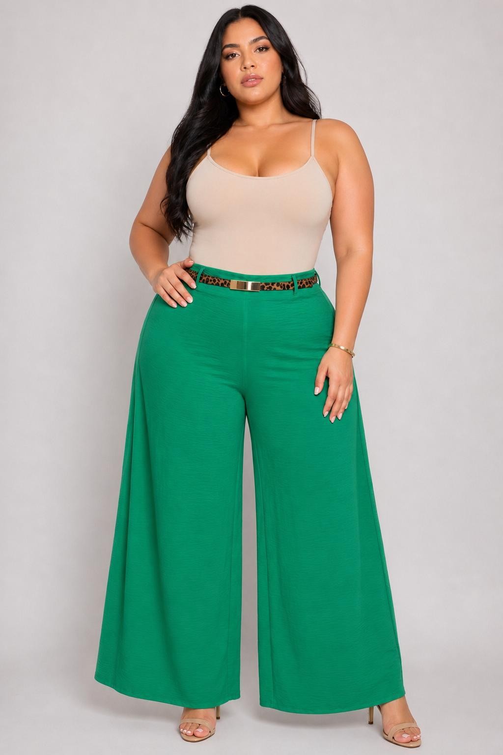 Tamika Belted Wide Leg Pants