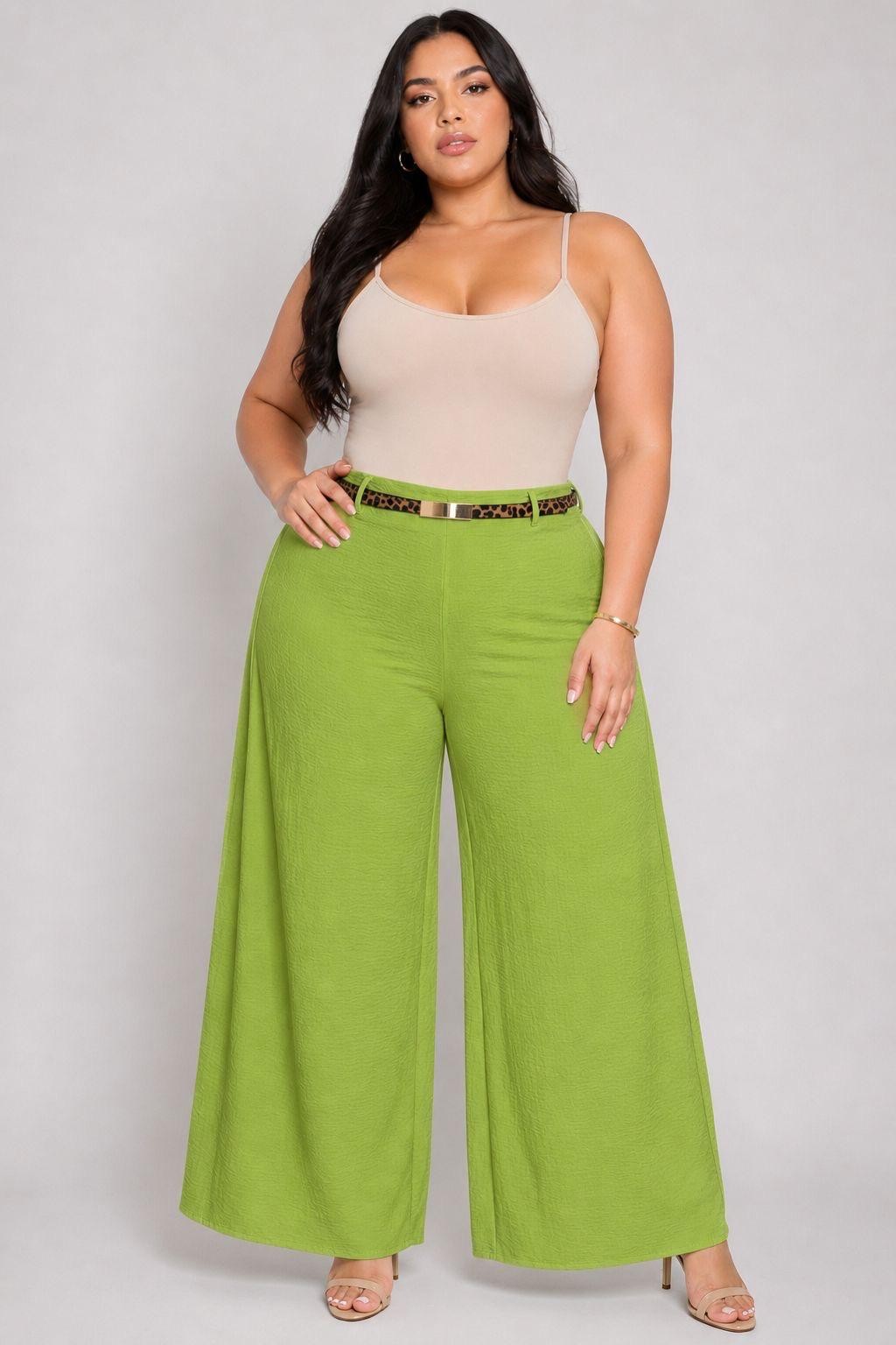 Tamika Belted Wide Leg Pants