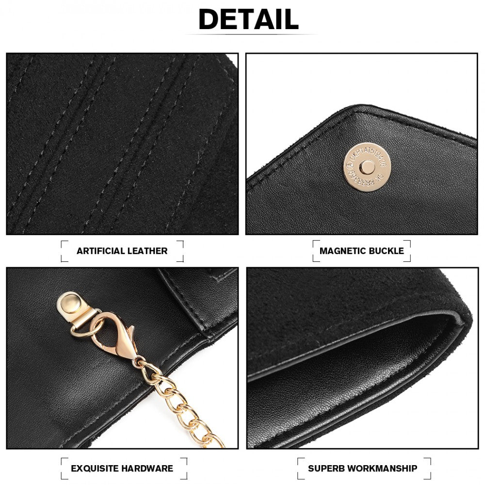 CHEVRON ENVELOPE CLUTCH