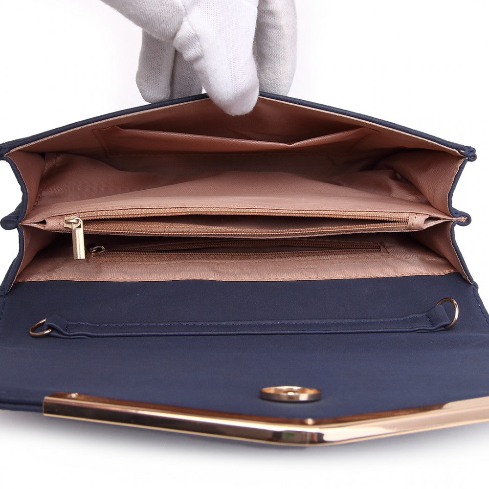 LEATHER ENVELOPE CLUTCH