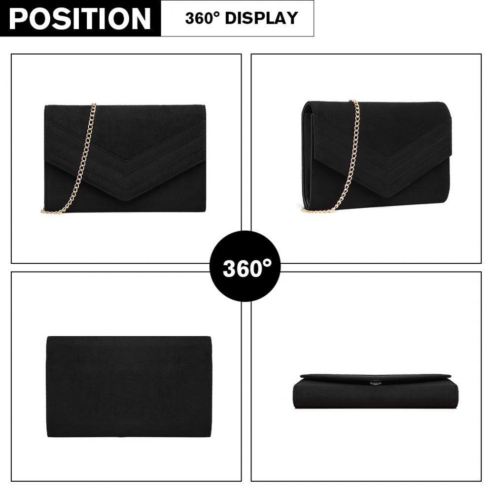CHEVRON ENVELOPE CLUTCH