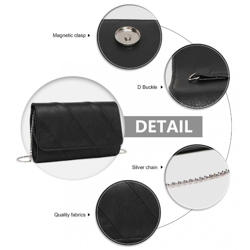 STYLISH TWILL CLUTCH