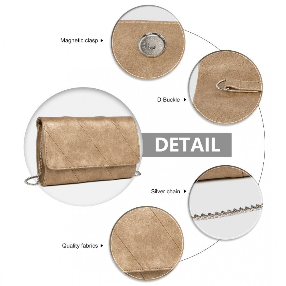 STYLISH TWILL CLUTCH