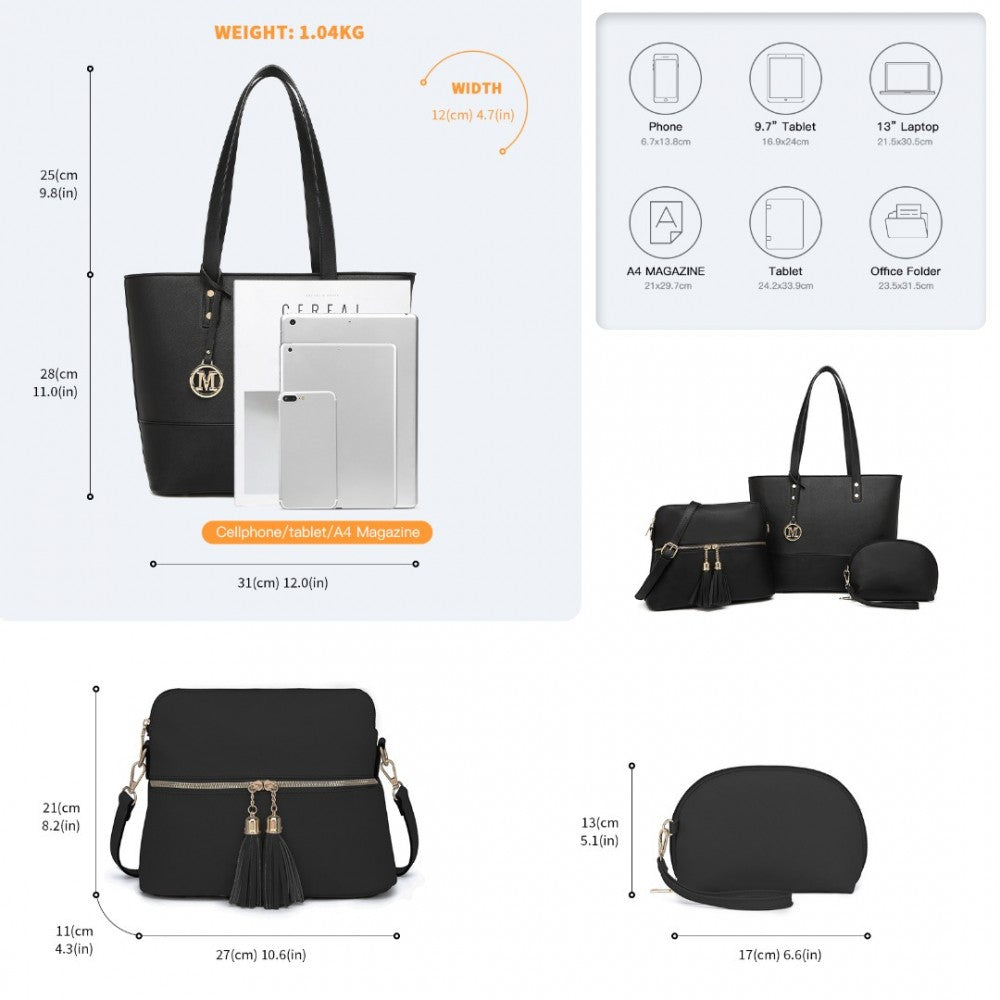 3 PIECE TOTE BAG SET