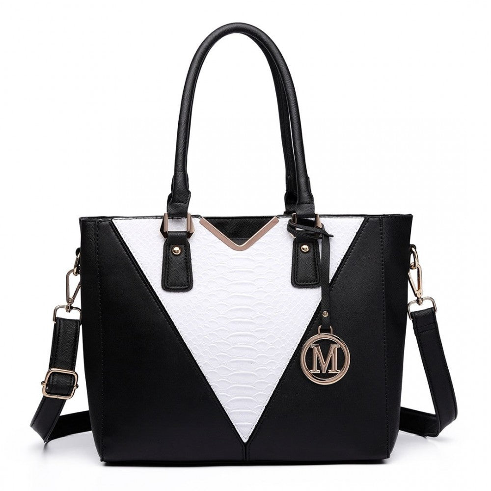 V-SHAPE MULTICOLOUR TOTE BAG