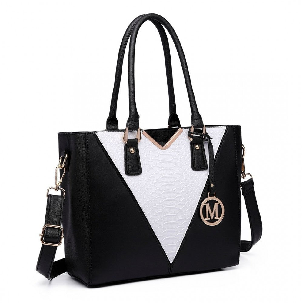 V-SHAPE MULTICOLOUR TOTE BAG