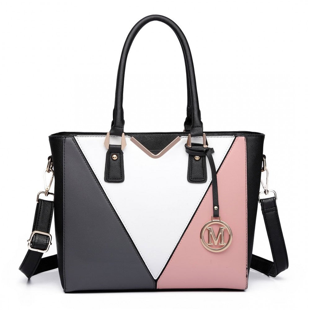 V-SHAPE MULTICOLOUR TOTE BAG