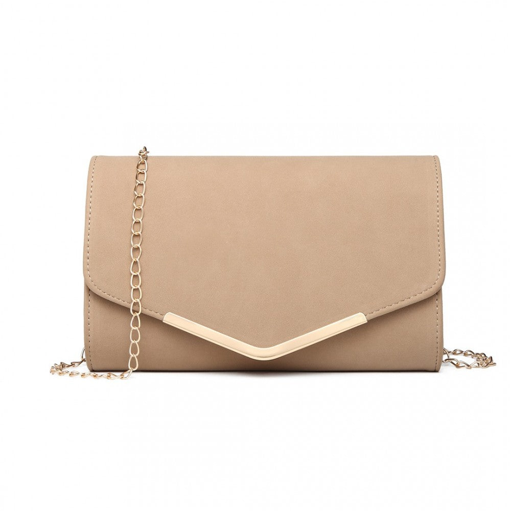 LEATHER ENVELOPE CLUTCH