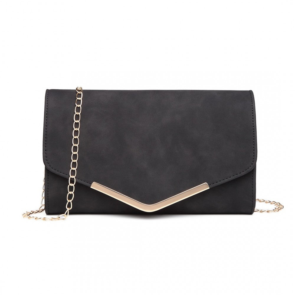 LEATHER ENVELOPE CLUTCH