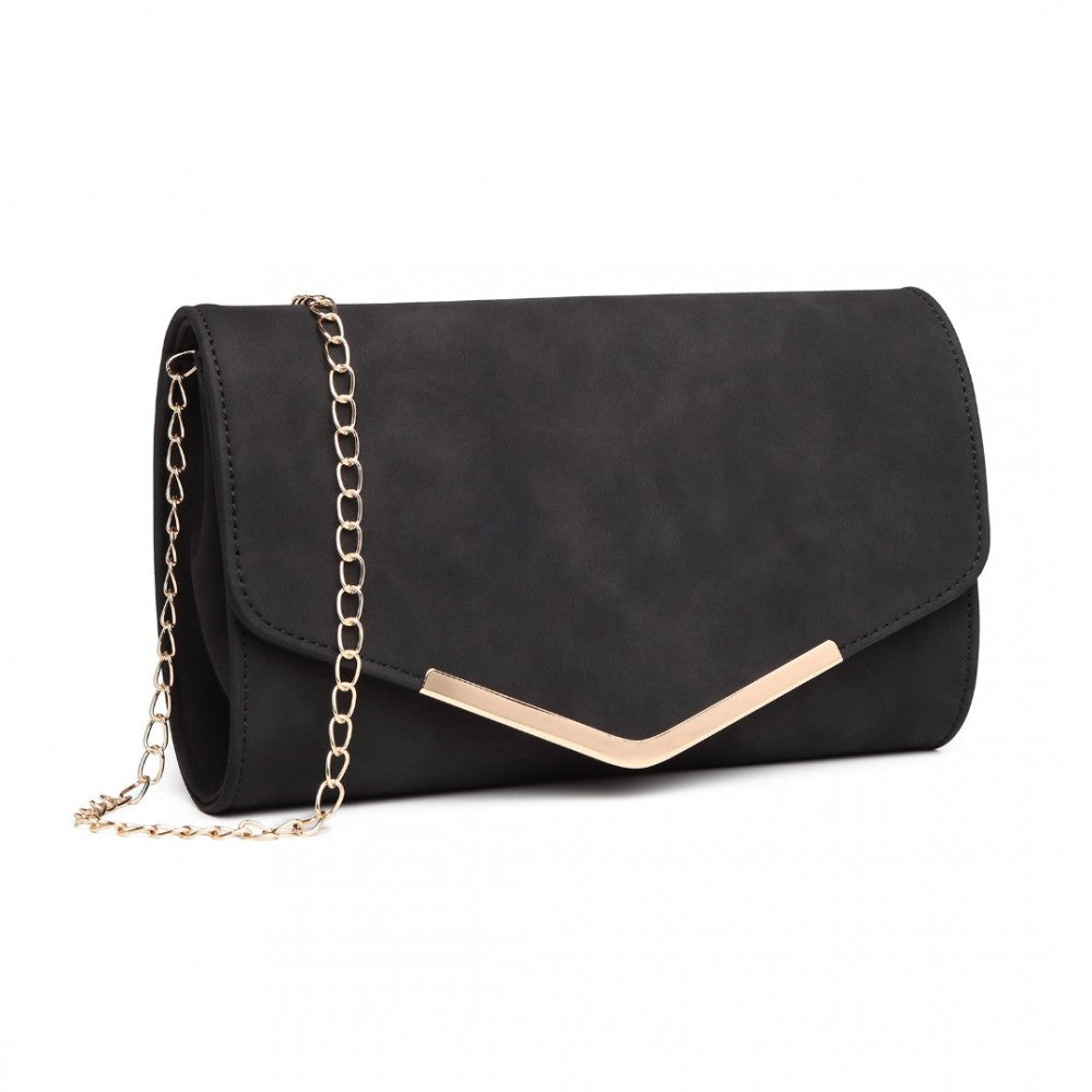 LEATHER ENVELOPE CLUTCH