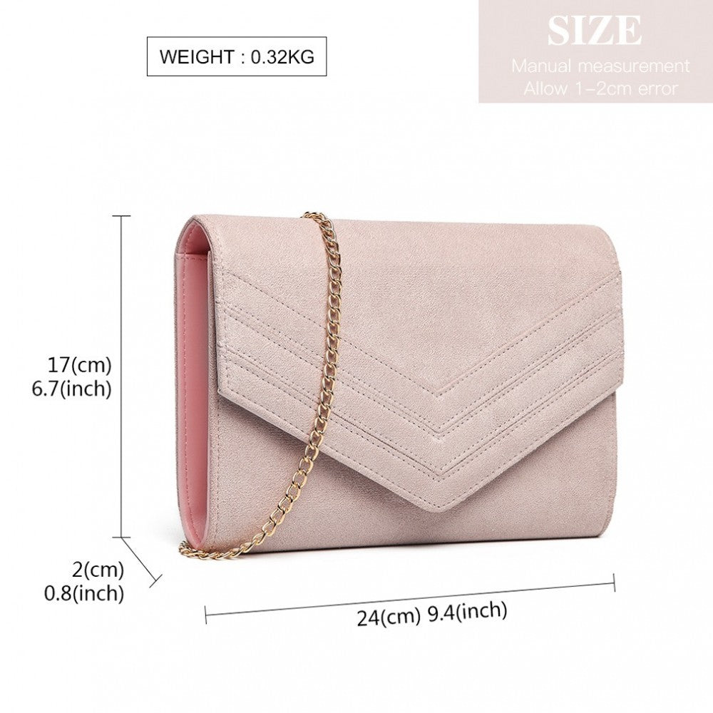 CHEVRON ENVELOPE CLUTCH