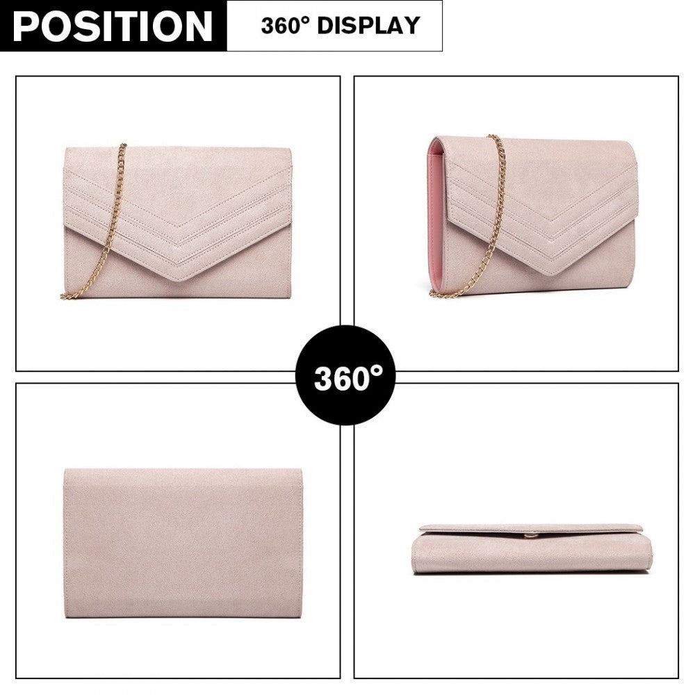 CHEVRON ENVELOPE CLUTCH