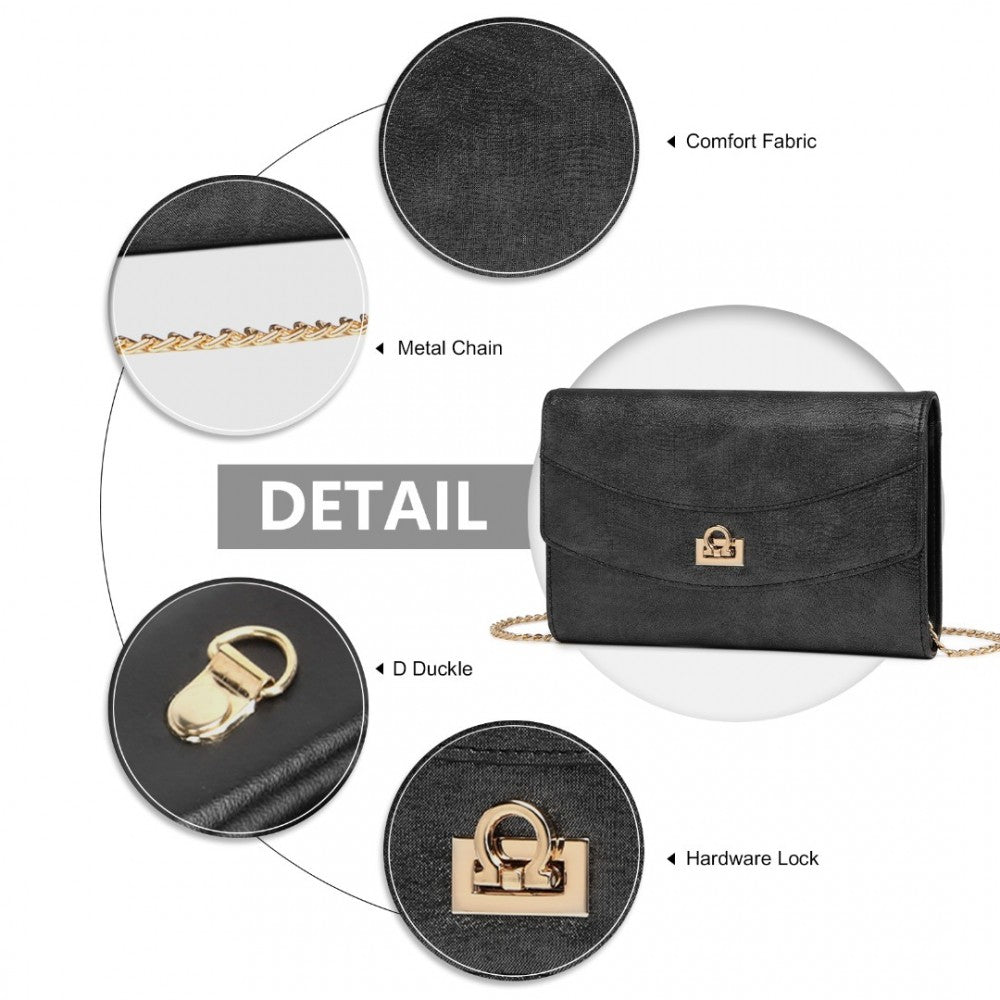 ELEGANT LEATHER EVENING BAG