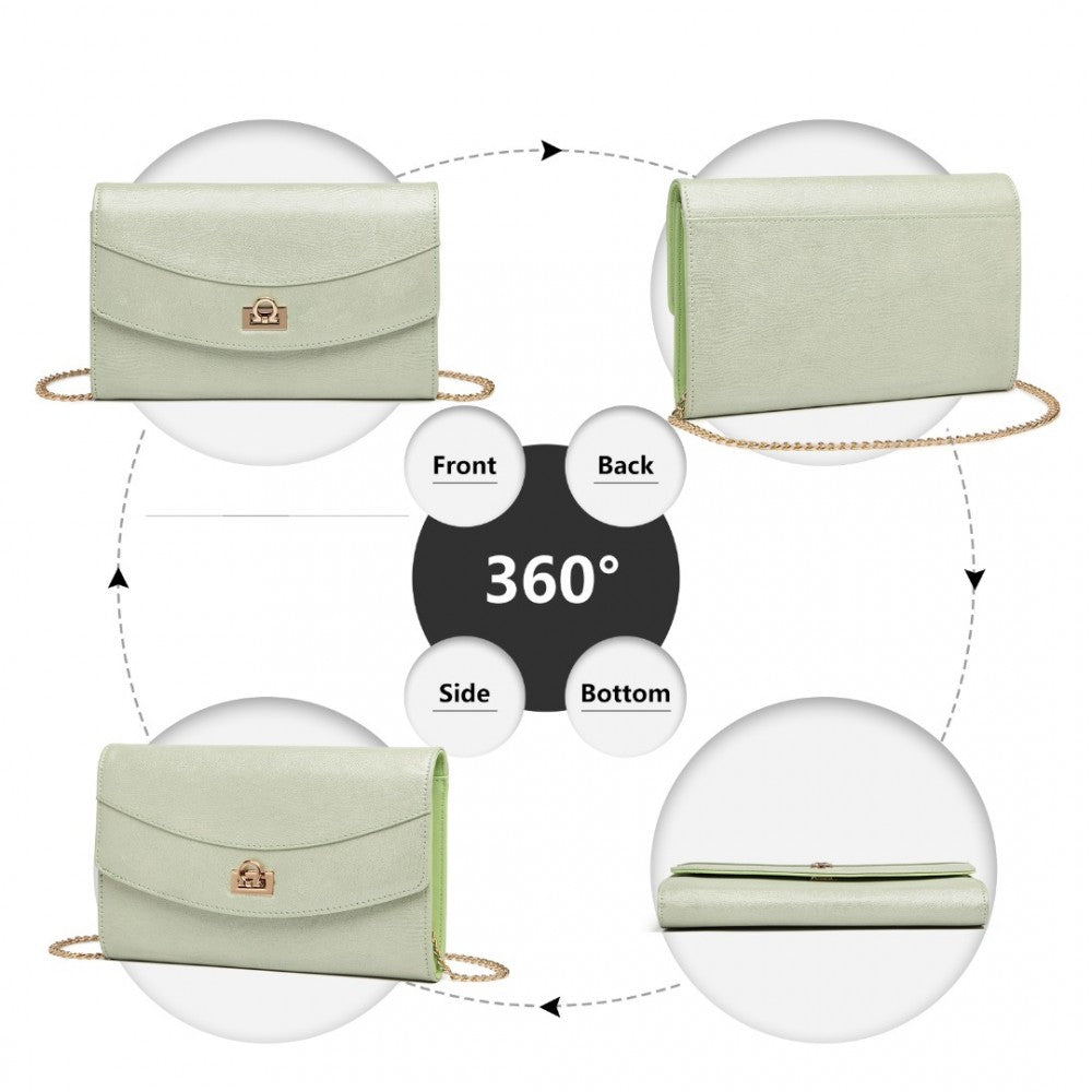 ELEGANT LEATHER EVENING BAG