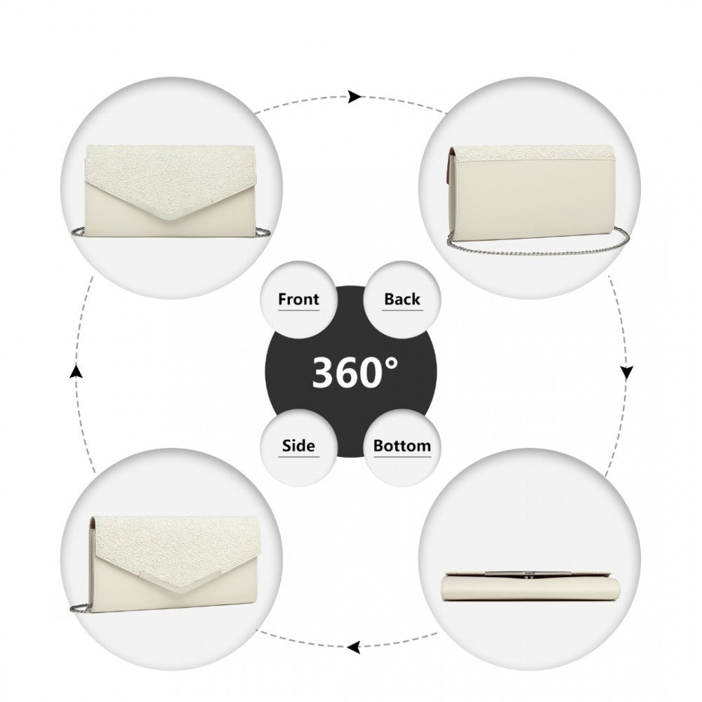 ENVELOPE FLAP CLUTCH EVENING BAG