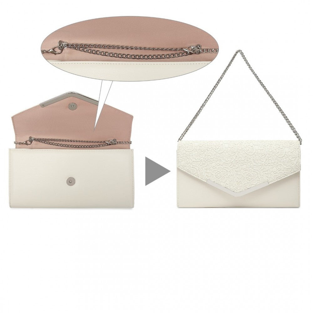 ENVELOPE FLAP CLUTCH EVENING BAG