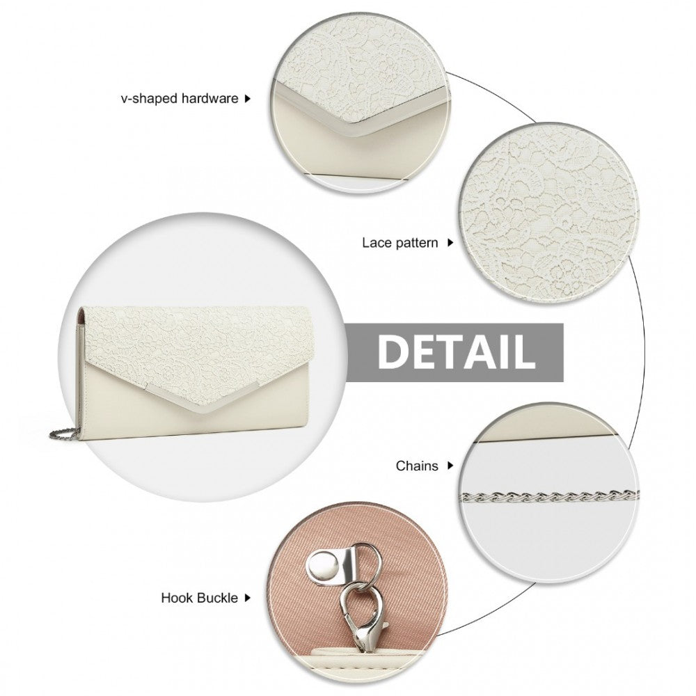 ENVELOPE FLAP CLUTCH EVENING BAG