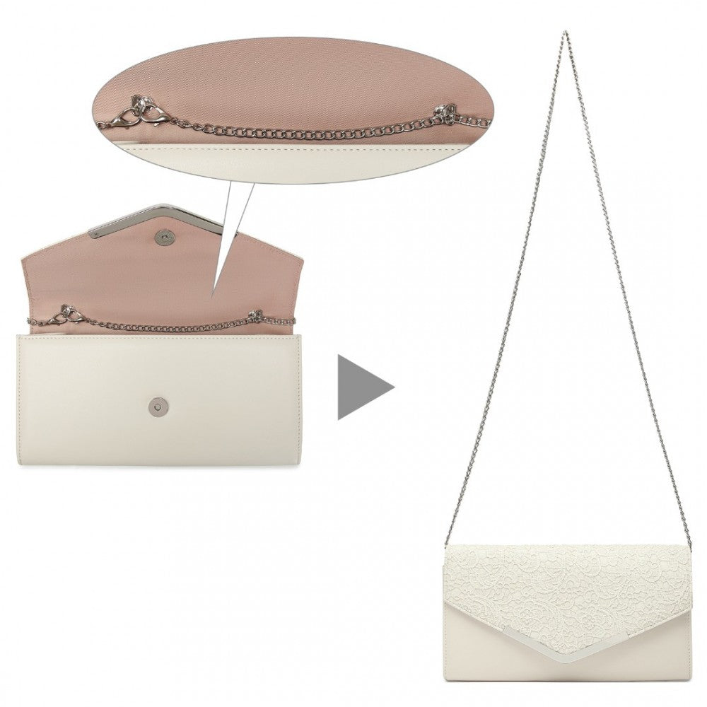 ENVELOPE FLAP CLUTCH EVENING BAG