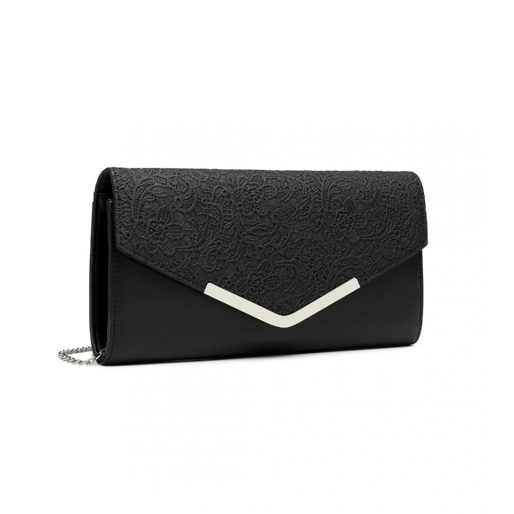 ENVELOPE FLAP CLUTCH EVENING BAG