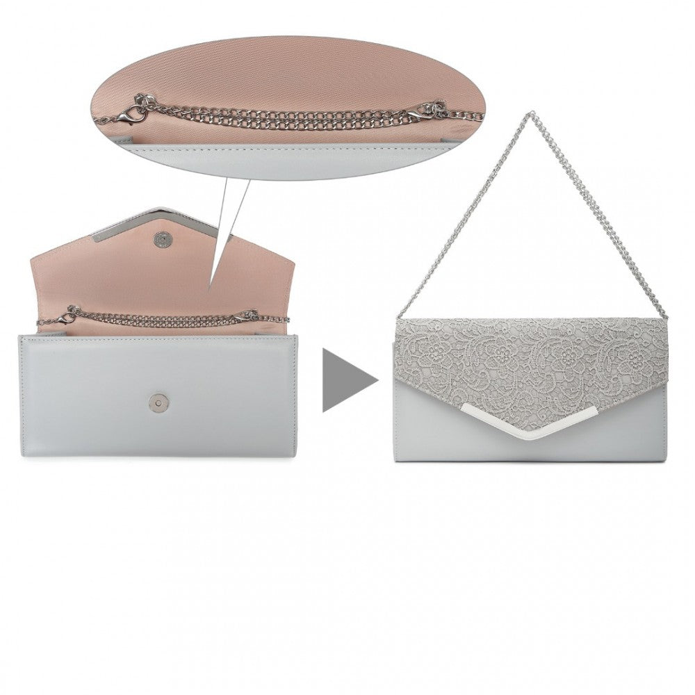 ENVELOPE FLAP CLUTCH EVENING BAG