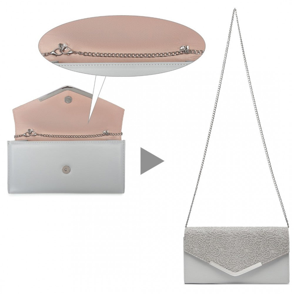 ENVELOPE FLAP CLUTCH EVENING BAG