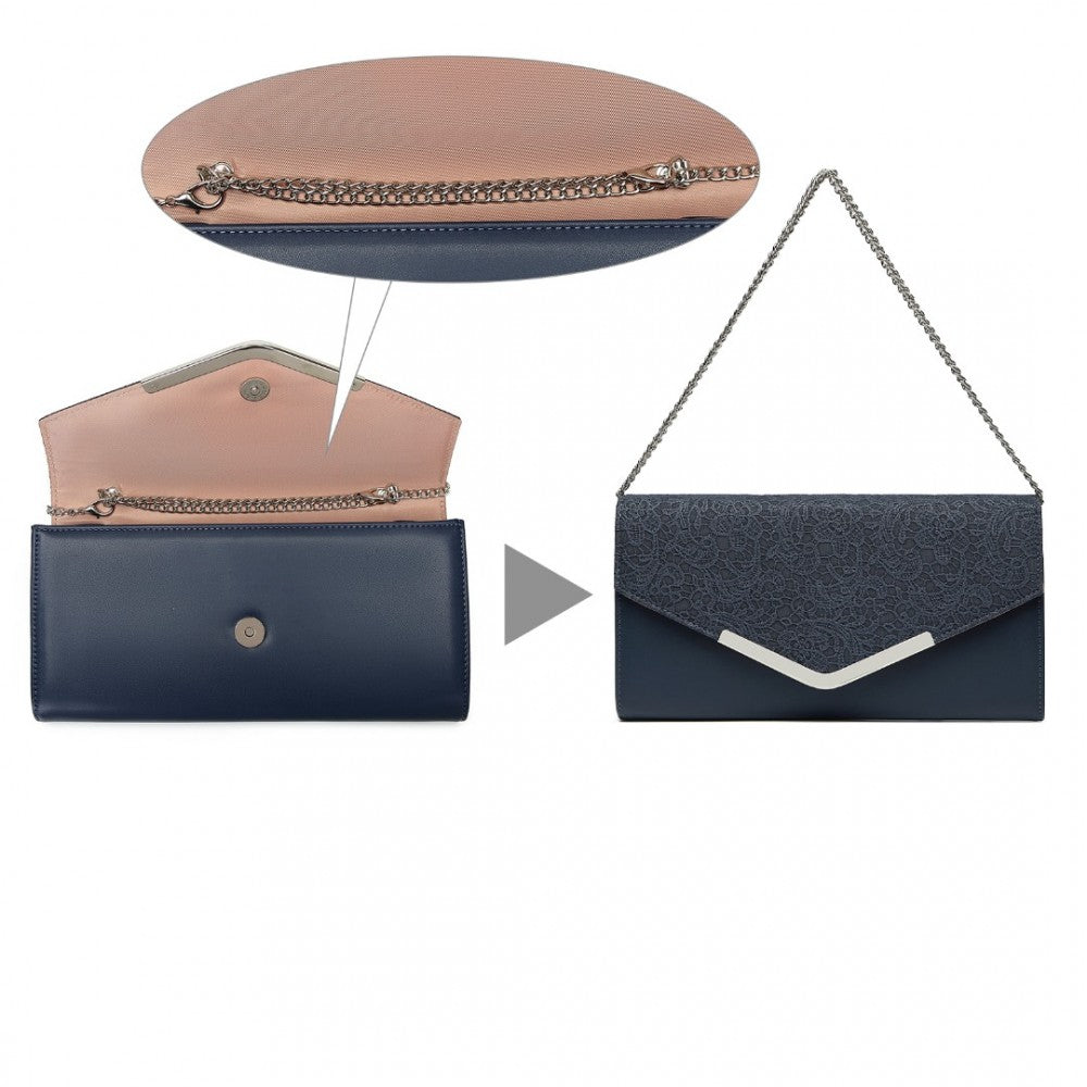 ENVELOPE FLAP CLUTCH EVENING BAG