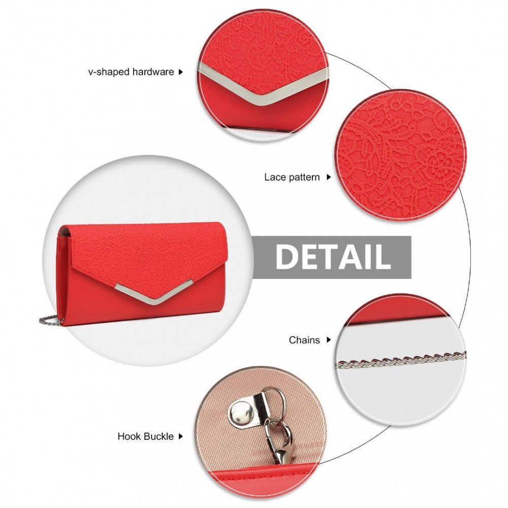 ENVELOPE FLAP CLUTCH EVENING BAG