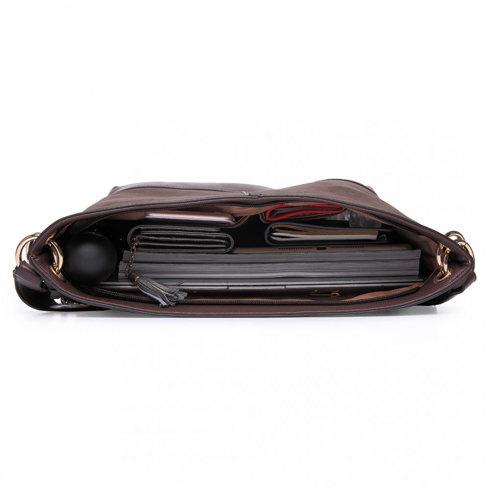 Leather Tassel Hobo Bag-Handbags-ML-Daring Diva Australia, plus size fashion, plus size clothing, plus size clothing online, plus size womens clothing, womens clothing online, womens fashion, women's bag, bags for women, womens handbag, handbags for women, leather bag, handbags, chain bag, shoulder bag, tote bags, clutches, pouches, backpacks, beach bags, bags, accessories, purses for women, ladies handbags, crossbody bags for women, womens work bag, fashion, coffee leather hobo bag