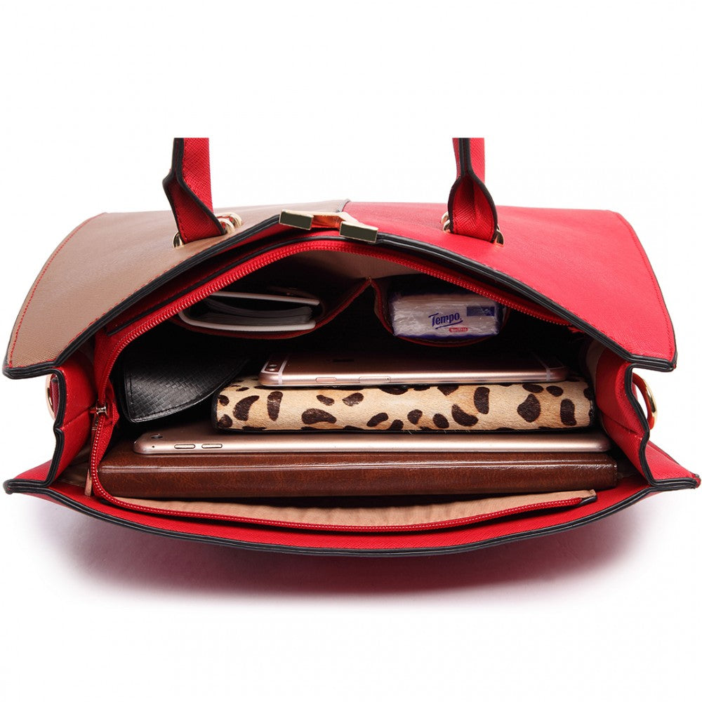 Split Front Tote Handbag-Handbags-ML-Daring Diva Australia, plus size fashion, plus size clothing, plus size clothing online, plus size womens clothing, womens clothing online, womens fashion, women's bag, bags for women, womens handbag, handbags for women, leather bag, handbags, chain bag, shoulder bag, tote bags, clutches, pouches, backpacks, beach bags, bags, accessories, purses for women, ladies handbags, crossbody bags for women, womens work bag, fashion, red tote bag, brown tote bag