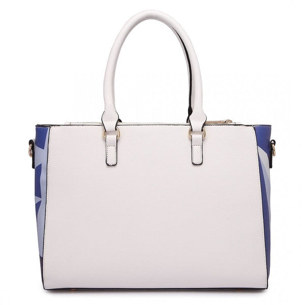 DIGITAL PRINT HANDBAG NAVY-SOLD-SOLD-Daring Diva Australia