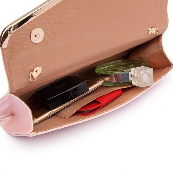 Quilted Envelope Clutch-Handbags-ML-Daring Diva Australia, plus size fashion, plus size clothing, plus size clothing online, plus size womens clothing, womens clothing online, womens fashion, women's bag, bags for women, womens handbag, handbags for women, leather bag, handbags, chain bag, shoulder bag, tote bags, clutches, pouches, backpacks, beach bags, bags, accessories, purses for women, ladies handbags, crossbody bags for women, womens work bag, fashion, pink clutch bag, pink clutch