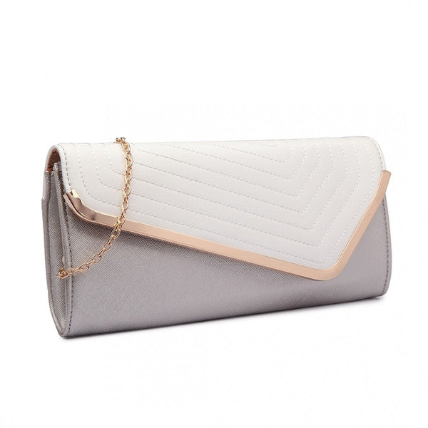 Quilted Envelope Clutch-Handbags-ML-Daring Diva Australia, plus size fashion, plus size clothing, plus size clothing online, plus size womens clothing, womens clothing online, womens fashion, women's bag, bags for women, womens handbag, handbags for women, leather bag, handbags, chain bag, shoulder bag, tote bags, clutches, pouches, backpacks, beach bags, bags, accessories, purses for women, ladies handbags, crossbody bags for women, womens work bag, fashion, silver clutch bag, white clutch bag