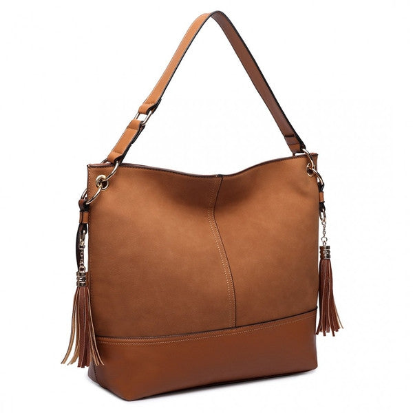Leather Tassel Hobo Bag-SOLD-SOLD-Daring Diva Australia